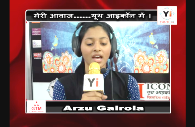 Arzu Gairola . Youth icon Yi . Meri Awaz Meri Pehchan . Rudrapryag - Dehradun